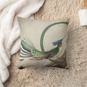 クリーム&グリーンハミングバード | Ernst Haeckel インスパイア クッション (ブランケット)