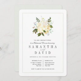 クリーム+グレー |のオーガニックリハ結婚ーサルディナー 招待状