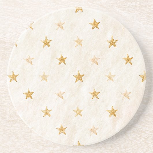 クリーム ゴールド スターズ コースター (正面)