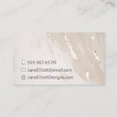 クリーム·ゴールド·フォイル 名刺 (裏面)