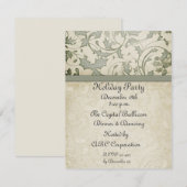 クリーム サージュ ホリー スワール 招待状 (正面/裏面)