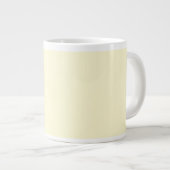 クリーム ジャンボコーヒーマグカップ (正面右)