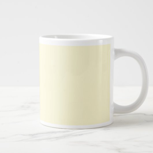 クリーム ジャンボコーヒーマグカップ (右)