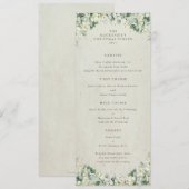 クリーム スノーベリー クリスマス ディナー フラット 4 コース メニュー (正面/裏面)