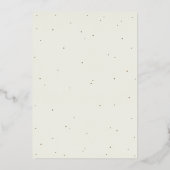 クリーム スノーベリー+ユーカリ 結婚式 披露宴のみのご案内 箔招待状 (裏面)