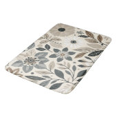 クリーム&セージ緑の花はっきりしたのパタモダンーン バスマット (アングル)
