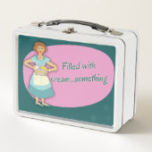 クリーム·ソイング·キッチー·フィフティーズ·ハウスウィフ メタルランチボックス (正面)