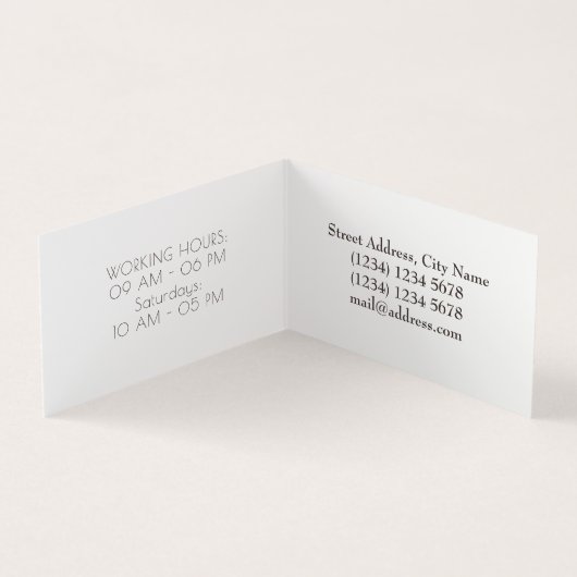 クリーム・タン・マーブル・エレガントルック 名刺 (内部)