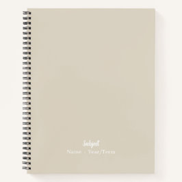 クリーム ノートブック