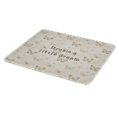 クリーム バタフライ ハート カッティングボード (角)