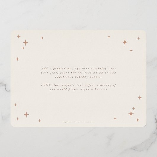 クリーム+バラ金ゴールドシーズンズグリーティングレトロスター 箔シーズンカード (裏面)