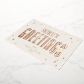 クリーム+バラ金ゴールドシーズンズグリーティングレトロスター 箔シーズンカード (回転した状態)