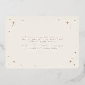 クリーム+バラ金ゴールドメリークリスマスレトロスターズフラット 箔シーズンカード (裏面)