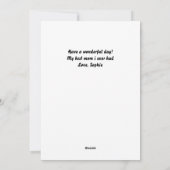 クリーム&ブラウンオッタープリン母の日カード シーズンカード (裏面)