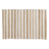 クリーム＆ブラウンハートのバレンタインデー 枕カバー (正面左)