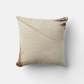 クリーム&ブラウンミニマリストナチュラル抽象芸術 クッション (正面)