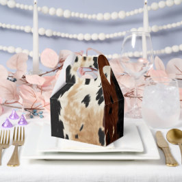 クリーム ブラウン カウハイド ハウディ フェイバーボックス