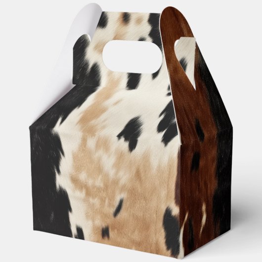 クリーム ブラウン カウハイド ハウディ フェイバーボックス (裏面)