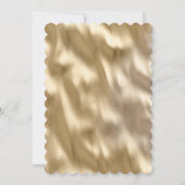 クリーム ブラック レオパード プリント 招待状 (裏面)