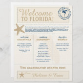 クリーム&ブルースターフィッシュウェルカムフロリダレター (正面/裏面)