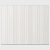 クリーム&ホワイトのストライプ ラッピングペーパー (フラット)