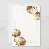 クリーム&ホワイトランヌカルスフローラブライダルシャワー 招待状 (裏面)