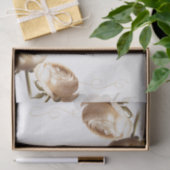 クリーム&ホワイトランヌカルスフローラ結婚ズ 薄葉紙 (ギフト)