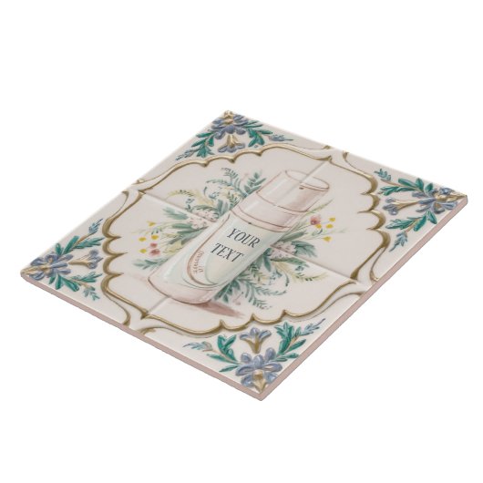 クリーム&ホワイト美しい製品おもしろいバスルーム タイル (側面)