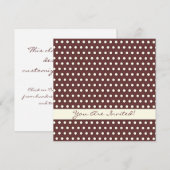 クリーム ホワイト アイボリー 水玉模様 招待状 (正面/裏面)