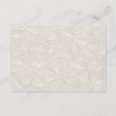 クリーム ミニマル エレガント ウェディング デイテール エンクロージャーカード (裏面)
