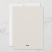 クリーム、ミントグリーン、ブラックゼブラ印刷 シーズンカード (裏面)