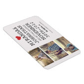 クリーム&レッドフォトストリップ日付磁石を保存 マグネット (右側)