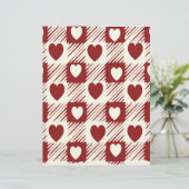 クリーム&レッドプレイドとハート紙 (スタンド正面)
