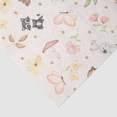 クリーム 水彩 森の動物 薄葉紙 (詳細)