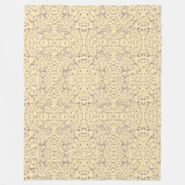 クリーム（紫） フリースブランケット