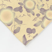 クリーム（紫） フリースブランケット (角)