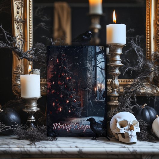 クリーメリープマスクリスマスカード サンキューカード