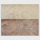 クリーモダンムとタンのツーリング革 ラッピングペーパー (フラット)