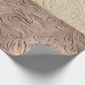 クリーモダンムとタンのツーリング革 ラッピングペーパー (角)