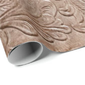 クリーモダンムとタンのツーリング革 ラッピングペーパー (ロールコーナー)