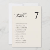 クリーモダンムの結婚座席表カード 招待状 (正面)