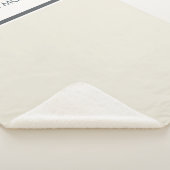 クリーモダンムシンプルパーソナライズされた名 シェルパブランケット (3/4)