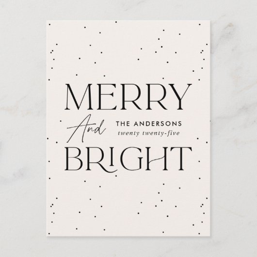 クリーモダンムメリーと明るい非写真 シーズンポストカード (正面)