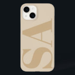 クリーモダンム天然イニシャルミニマルコンテンポラリー Case-Mate iPhone 14ケース<br><div class="desc">クリーモダンム自然イニシャルモノグラムミニマルの電コンテンポラリー話ケースデザイン。</div>