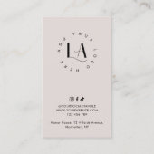 クリーモダンム&ホワイトスプレイエレガントタンアフターケア 名刺 (裏面)