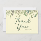クリーモダンム&ユーカリプトゥスサンキューフラットカード サンキューカード (正面)