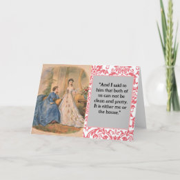 「クリーンかわいらしで」Snarky Greeting Card サンキューカード