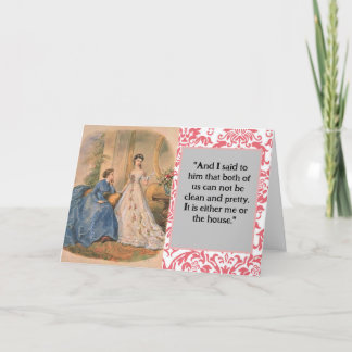 「クリーンかわいらしで」Snarky Greeting Card サンキューカード