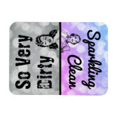 クリーンきらめく/非常に汚い食洗機反転 マグネット (横)