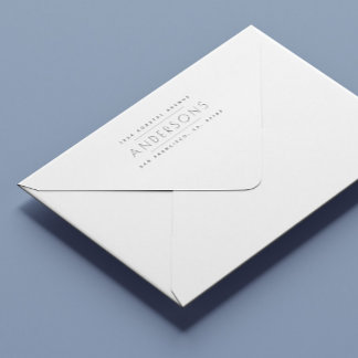 クリーンすごいミニマル差出人住所スタンプ セルフインキングスタンプ